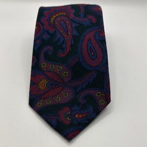 Ralph Lauren Paisley Tie - Red and Blue